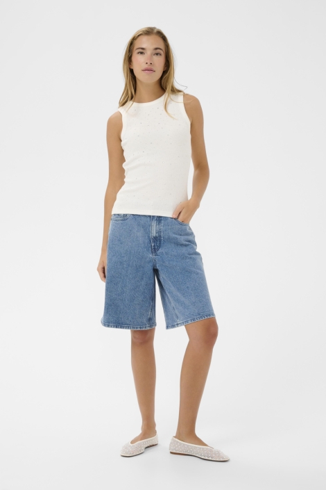 Kaffe witte dames top | Model