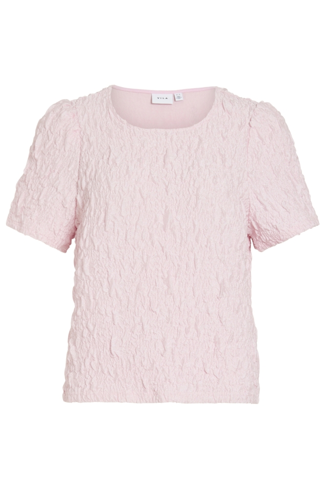 Vila roze dames t-shirt | Vooraanzicht