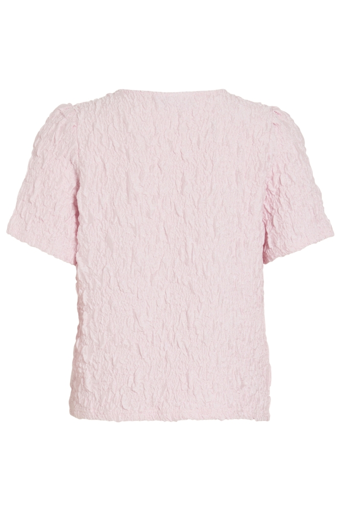 Vila roze dames t-shirt | Achteraanzicht