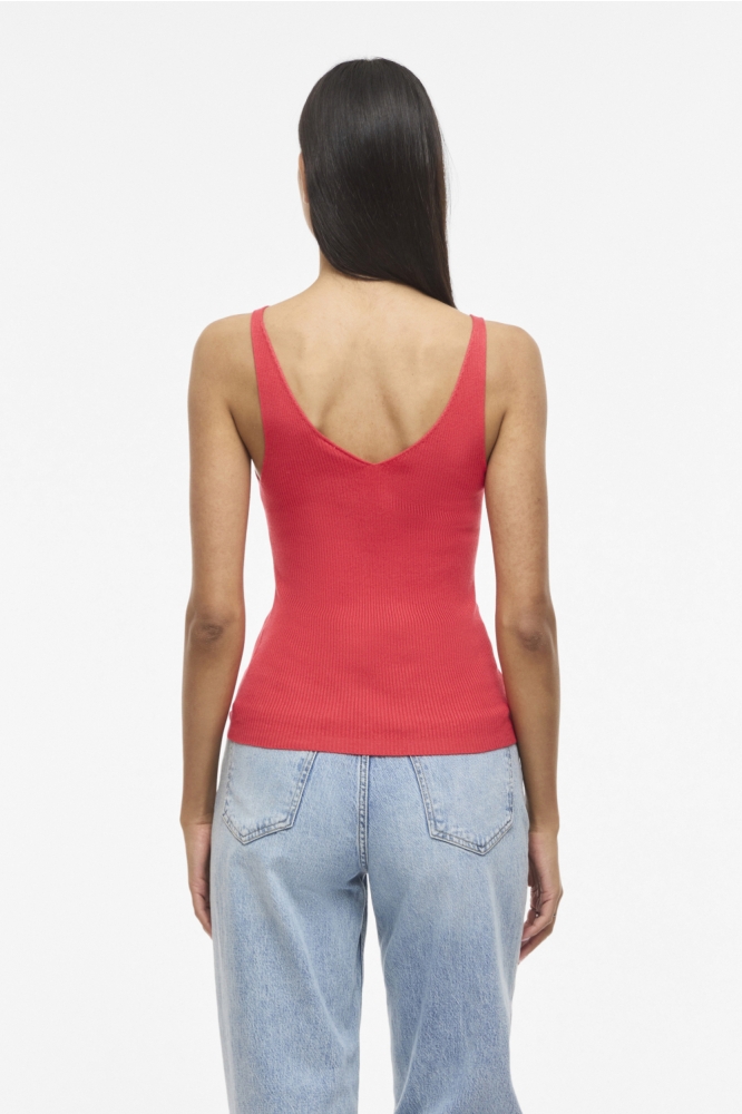 Vila roze dames top | Model vooraanzicht