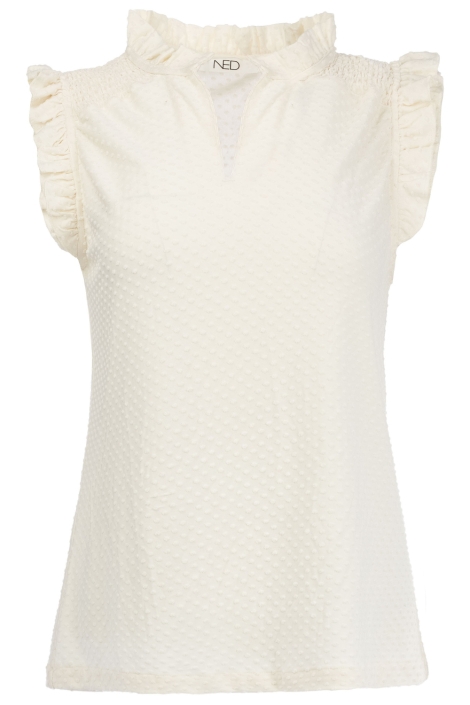 NED ecru dames top | Vooraanzicht