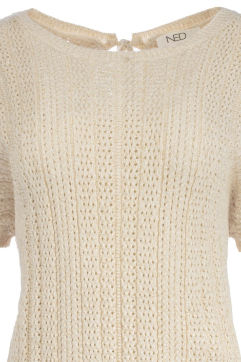 NED beige dames trui | Close up
