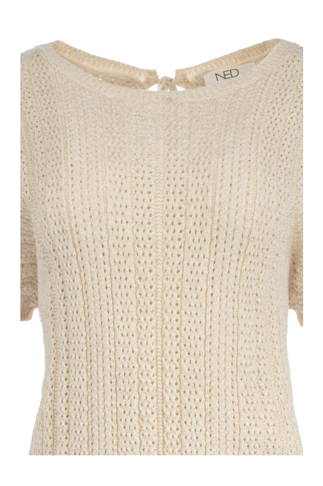 NED beige dames trui | Close up