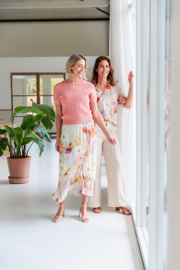 NED Trui MURA SS VISCOSE LUREX 26S2 U325 02 426 flamingo pink