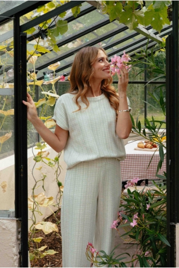 C&S The Label T-shirt TESSY TOP 26ZQH17 014 SAND