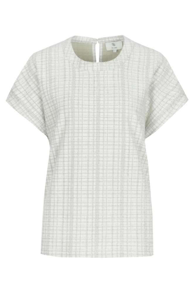 C&S The Label zand dames t-shirt | Vooraanzicht