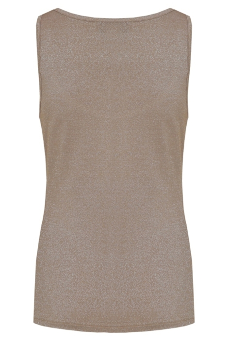 C&S The Label taupe dames top | Achteraanzicht