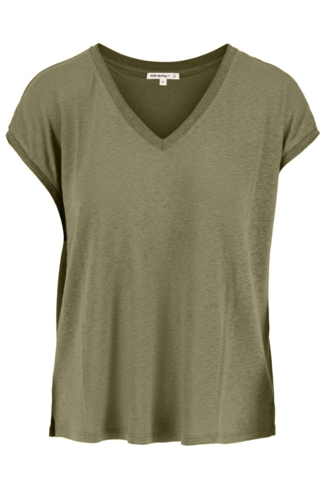 Zusss groene dames t-shirt | Vooraanzicht