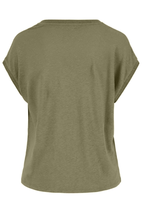 Zusss groene dames t-shirt | Achteraanzicht