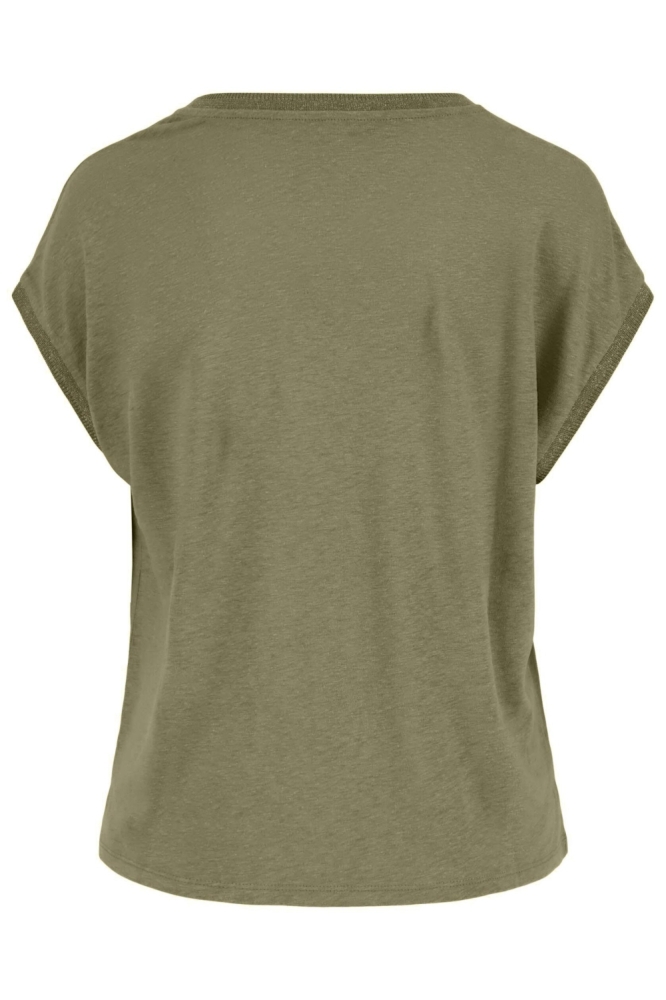 Zusss groene dames t-shirt | Achteraanzicht