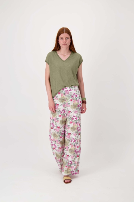 Zusss groene dames t-shirt | Model