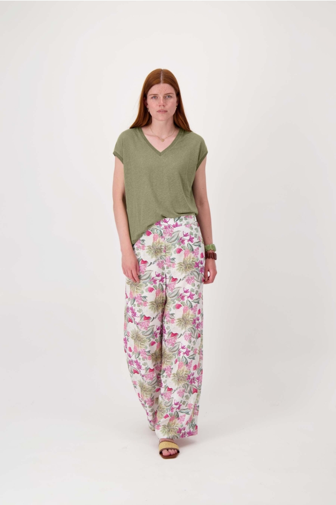 Zusss groene dames t-shirt | Model