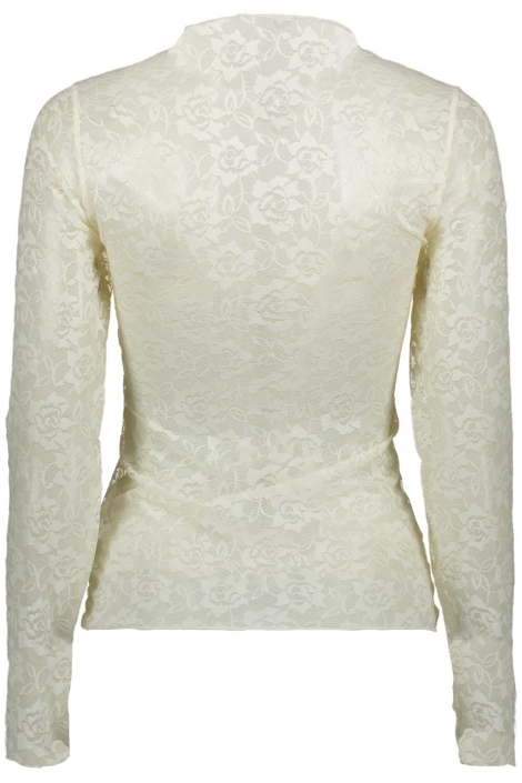 Vila ecru dames top | Achteraanzicht