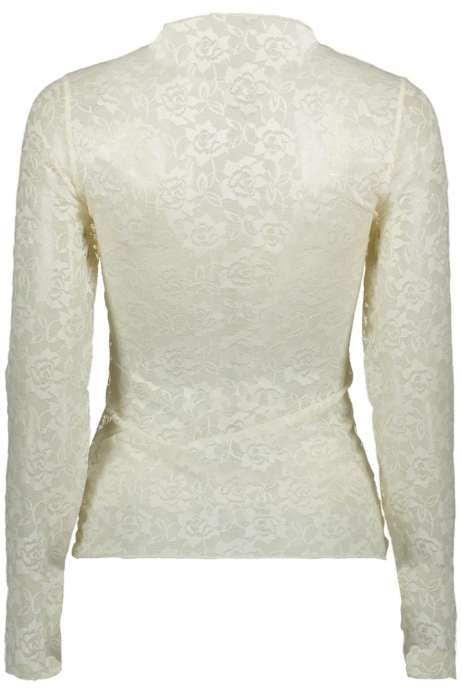 Vila ecru dames top | Achteraanzicht