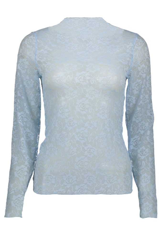 Vila blauwe dames top | Vooraanzicht