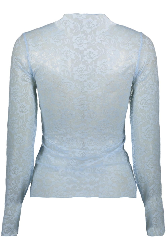 Vila blauwe dames top | Achteraanzicht