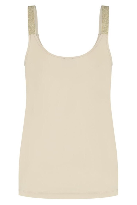 Lady Day beige dames top | Achteraanzicht