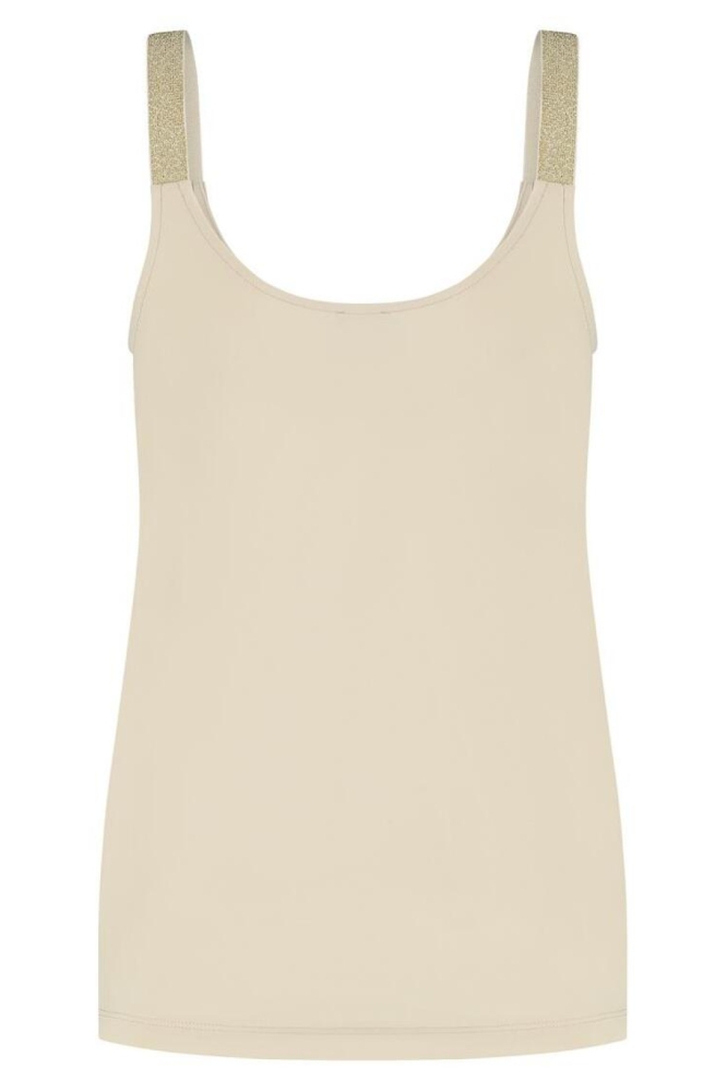 Lady Day beige dames top | Achteraanzicht