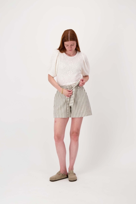 Zusss beige dames t-shirt | Model