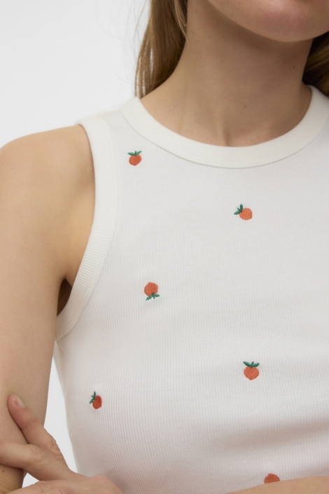 Vero Moda witte dames top | Close up