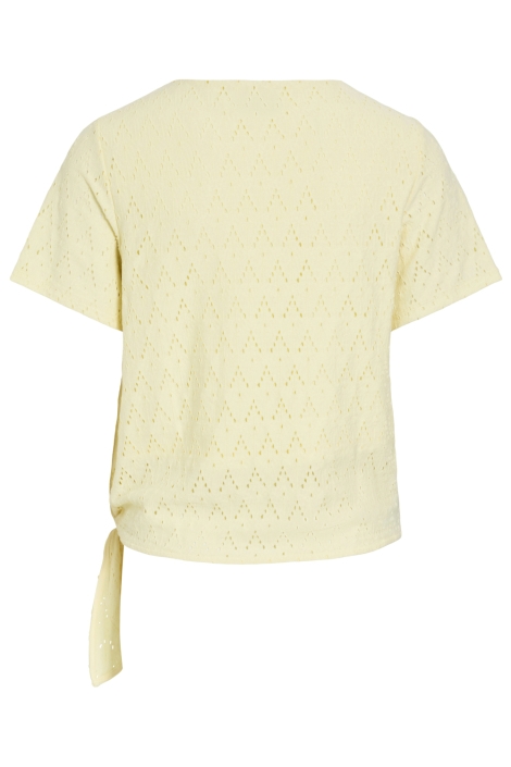 Vila gele dames t-shirt | Achteraanzicht