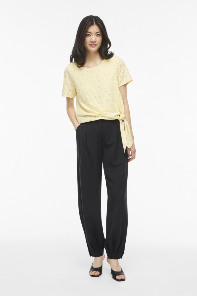 Vila gele dames t-shirt | Model