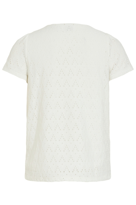 Vila witte dames t-shirt | Achteraanzicht