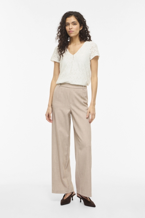 Vila witte dames t-shirt | Model