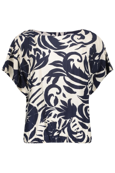 Geisha blauwe dames t-shirt | Vooraanzicht