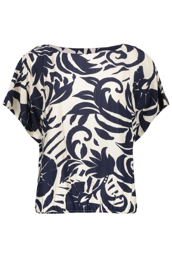Geisha blauwe dames t-shirt | Vooraanzicht
