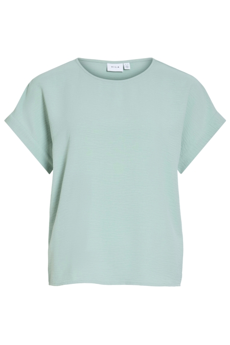 Vila groene dames t-shirt | Vooraanzicht