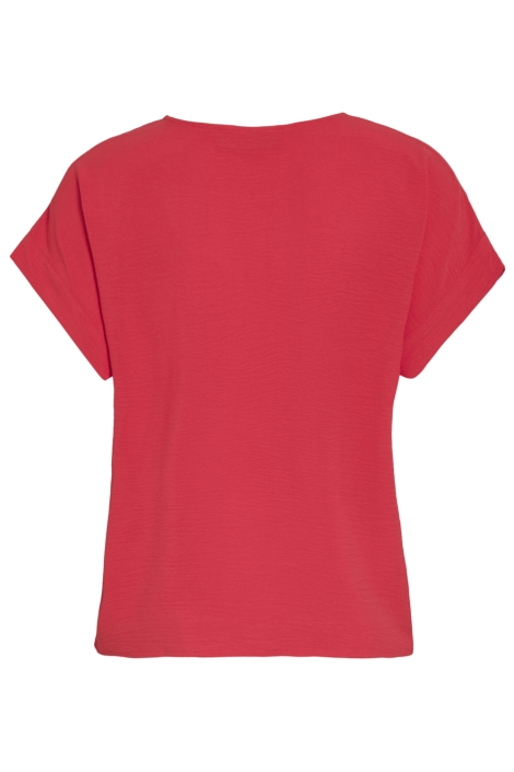 Vila rode dames t-shirt | Achteraanzicht