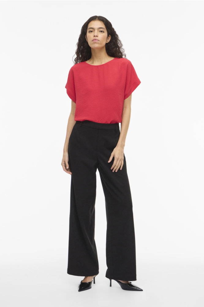 Vila rode dames t-shirt | Model