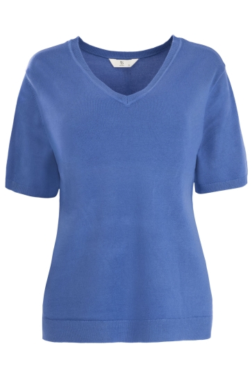 NED T-shirt VILS 12 SS 26S1 U106 34 Ampora Blue