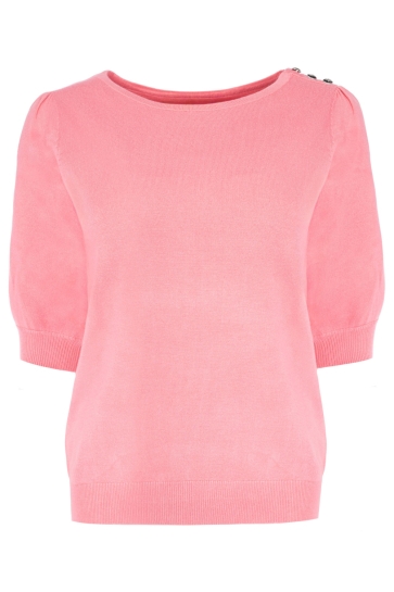 NED T-shirt DHALIA 1 2 SS 26S1 U106 39 Bubble gum