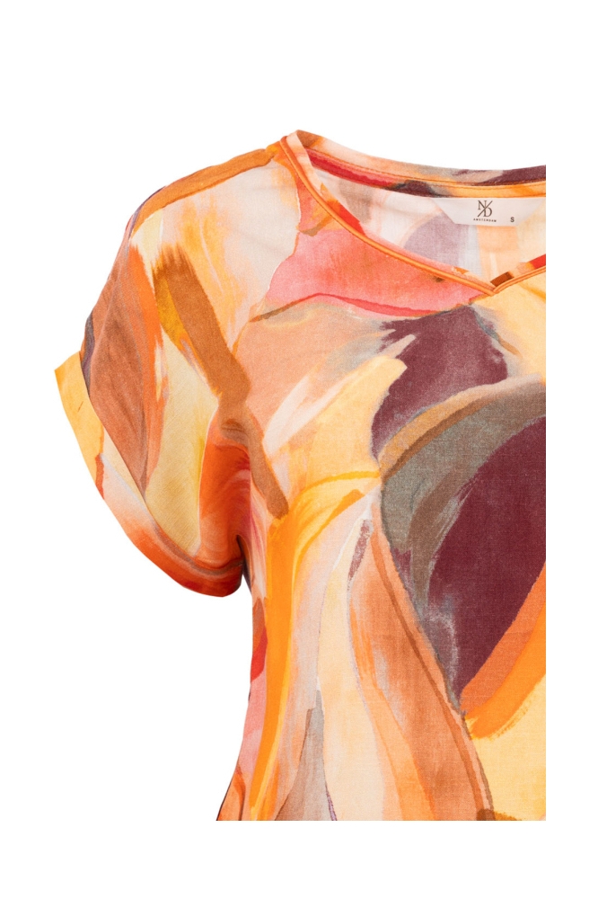 NED multi color dames t-shirt | Close up