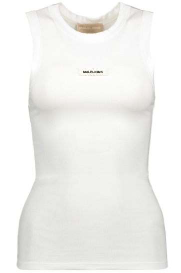 Malelions Top PATCH LOGO TANK TOP MWC30026009 WHITE