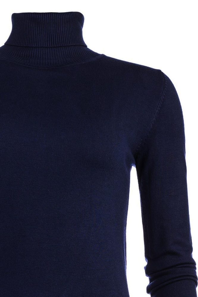 NED blauwe dames trui | Close up