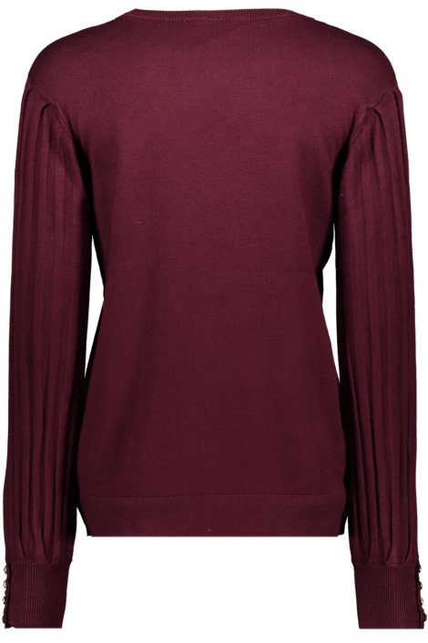 NED bordeaux dames trui | Achteraanzicht