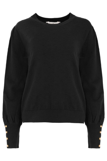NED Trui VASET LS RMB BREI 26W1 U106 44 900 BLACK