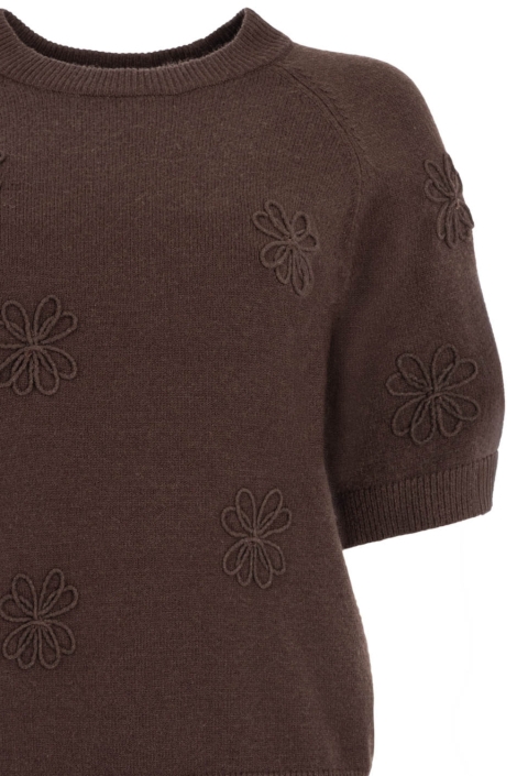 NED bruine dames trui | Close up