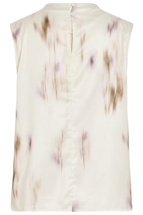 Vila beige dames top | Achteraanzicht