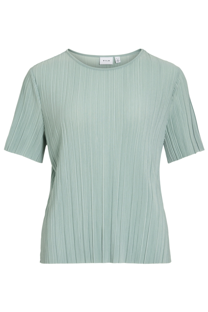 Vila groene dames t-shirt | Vooraanzicht