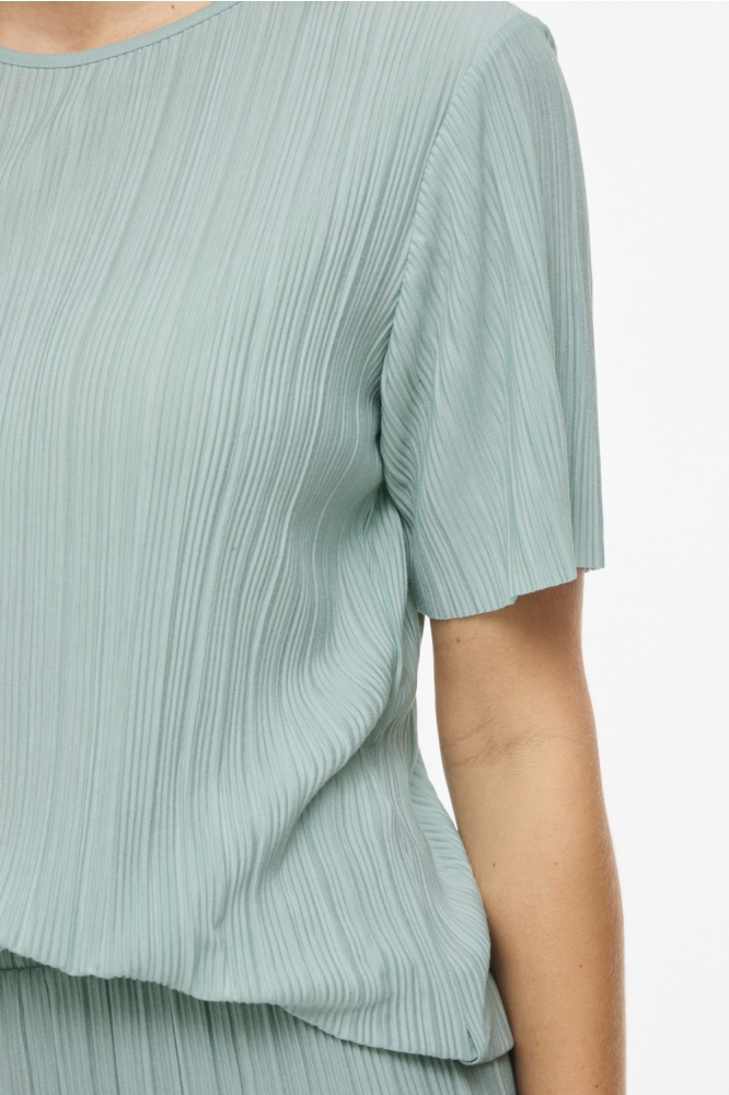 Vila groene dames t-shirt | Close up