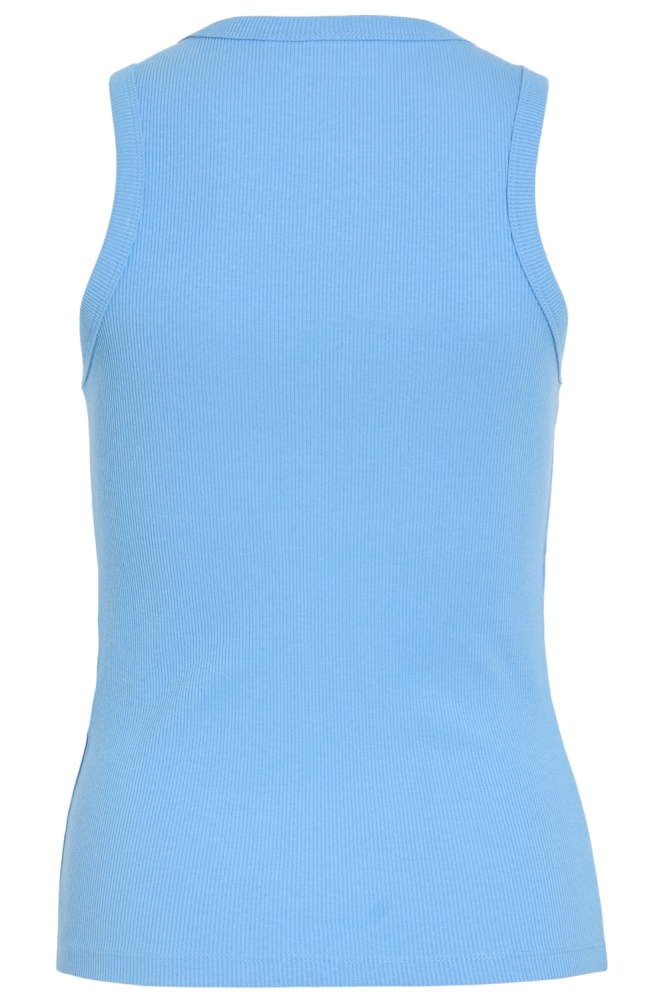 Vila blauwe dames top | Achteraanzicht