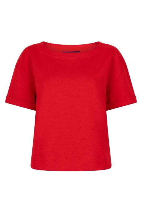 Red Button rode dames sweater | Vooraanzicht