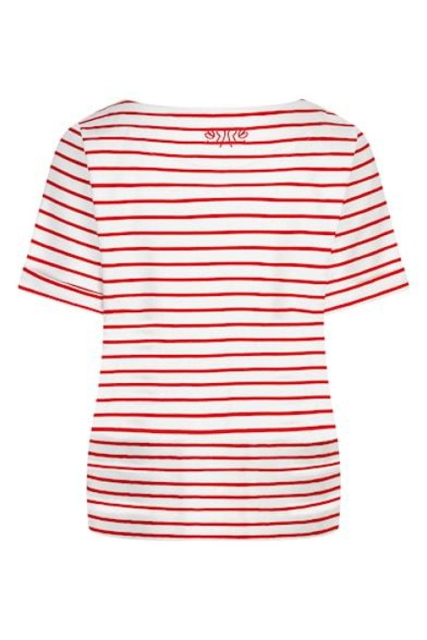 Red Button witte dames t-shirt | Achteraanzicht