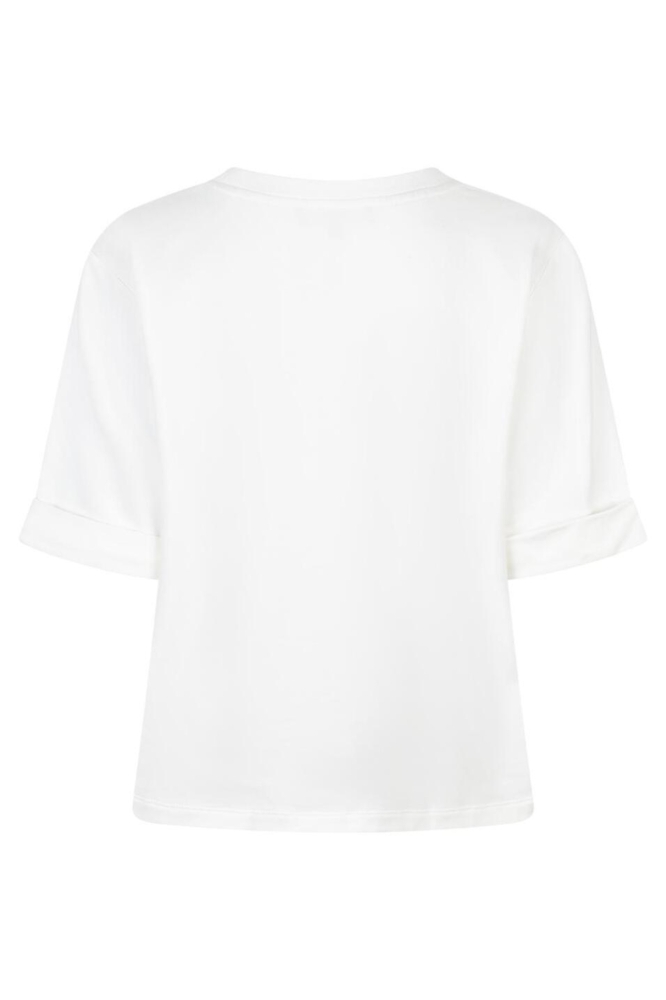 Red Button witte dames t-shirt | Achteraanzicht