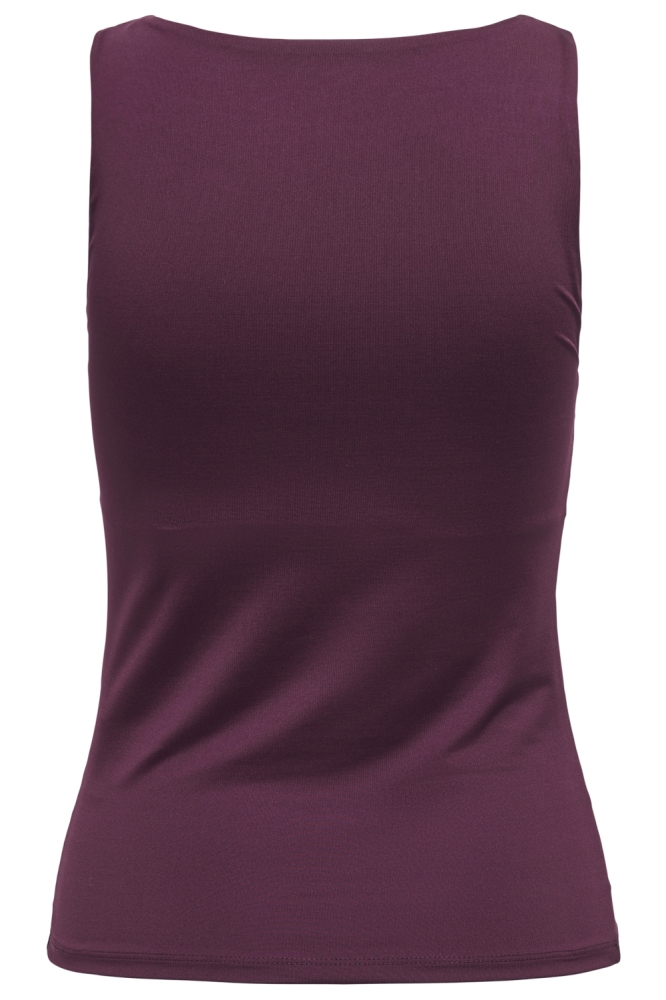 Only bordeaux dames top | Achteraanzicht