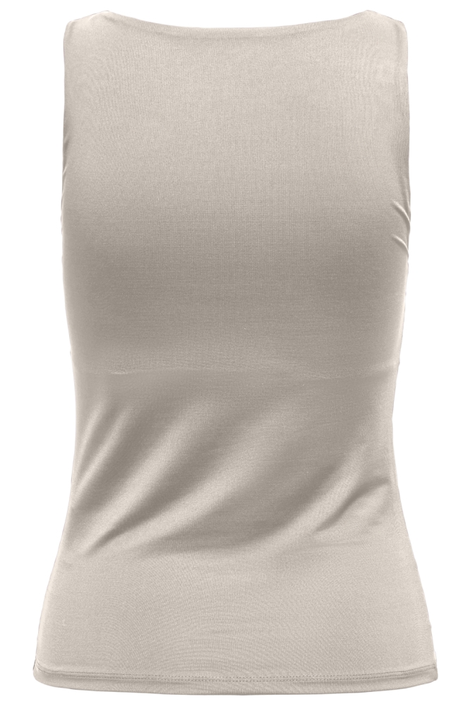 Only beige dames top | Achteraanzicht